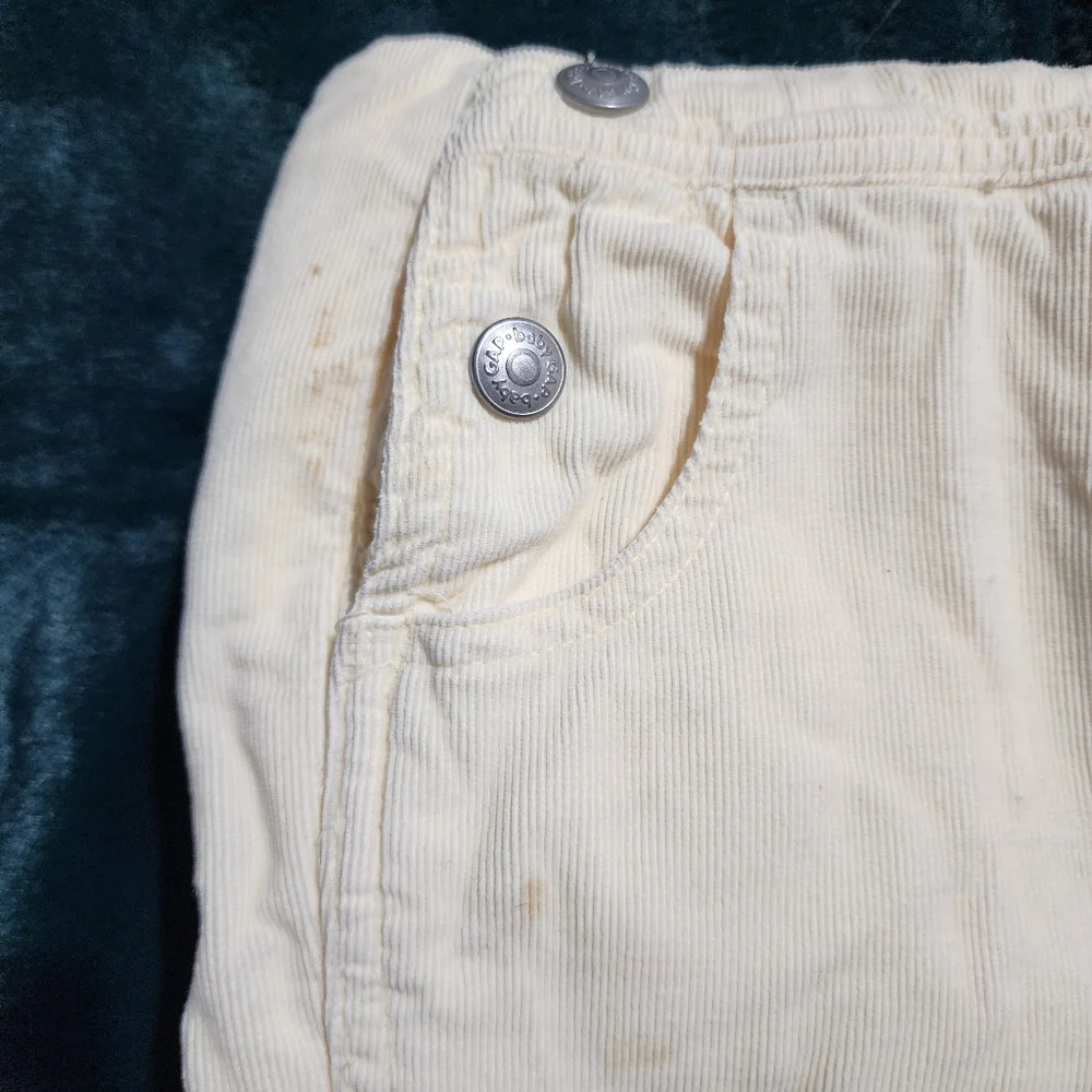Baby GAP‎ Cream Corduroy Overalls 6-12M